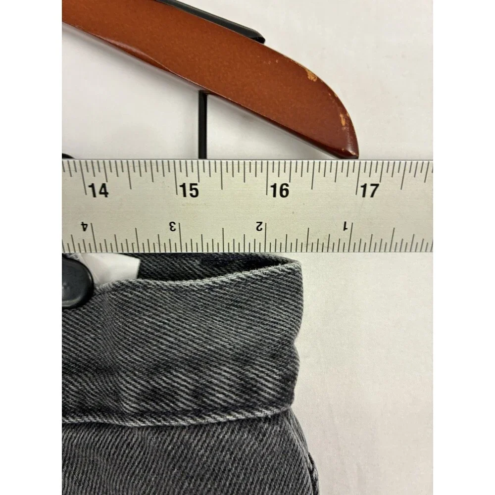 Tommy Hilfiger Denim Jeans Mens 34x30 Gray Black Straight Leg 100% Cotton